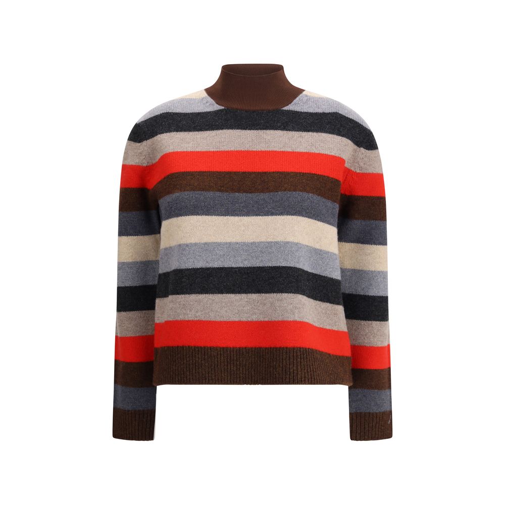 Multicolor Merino Wool Turtleneck