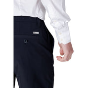 Blue Polyamide Bermuda Shorts