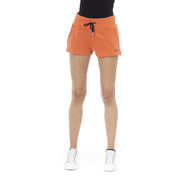 Orange Cotton Women Short