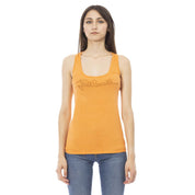 Orange Viscose Tank Top