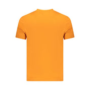 Orange Cotton Men T-Shirt