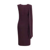 Purple Silk Cocktail Dress
