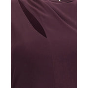 Purple Silk Cocktail Dress