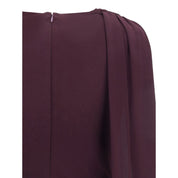 Purple Silk Cocktail Dress