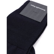 Navy Blue Wool Socks