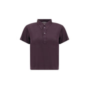 Purple Viscose Polo Shirt