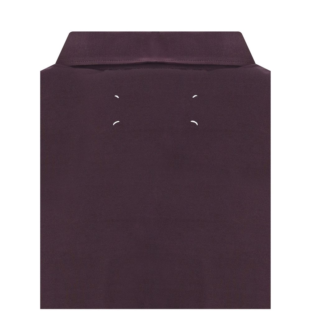 Purple Viscose Polo Shirt
