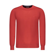 Red Wool Men Sweater