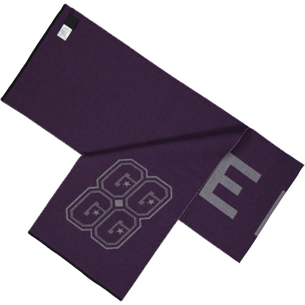Purple Virgin Wool Scarf