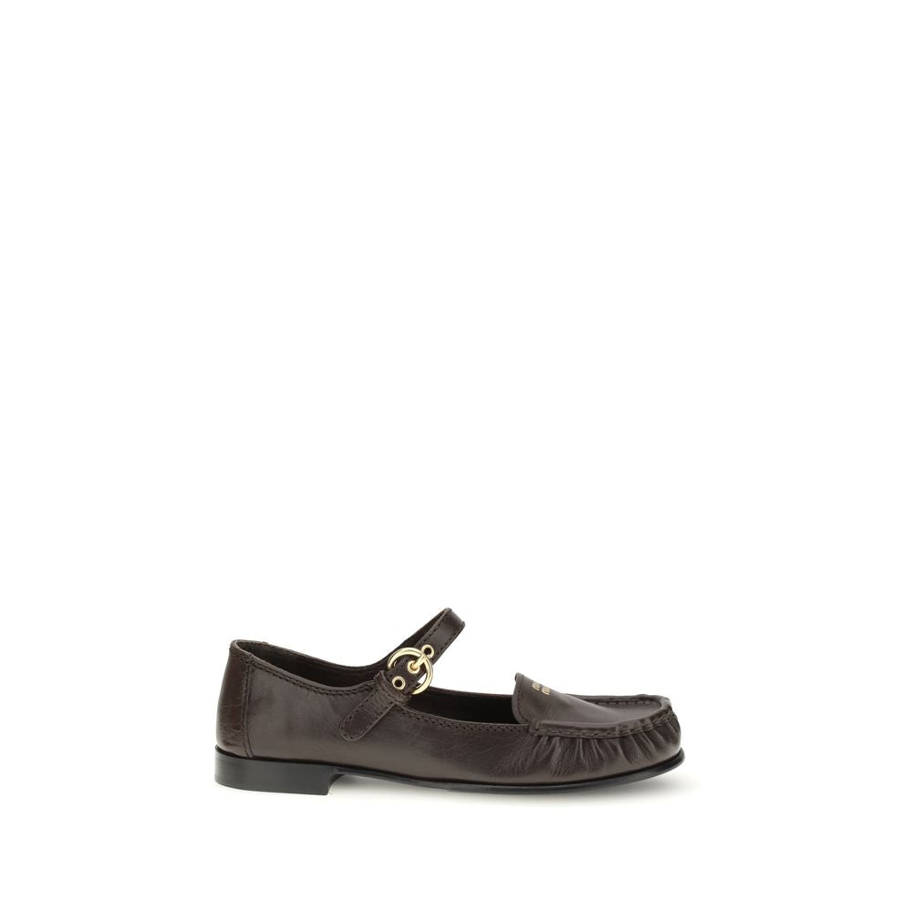 Brown Calf Leather Bos Taurus Slip-On Loafers