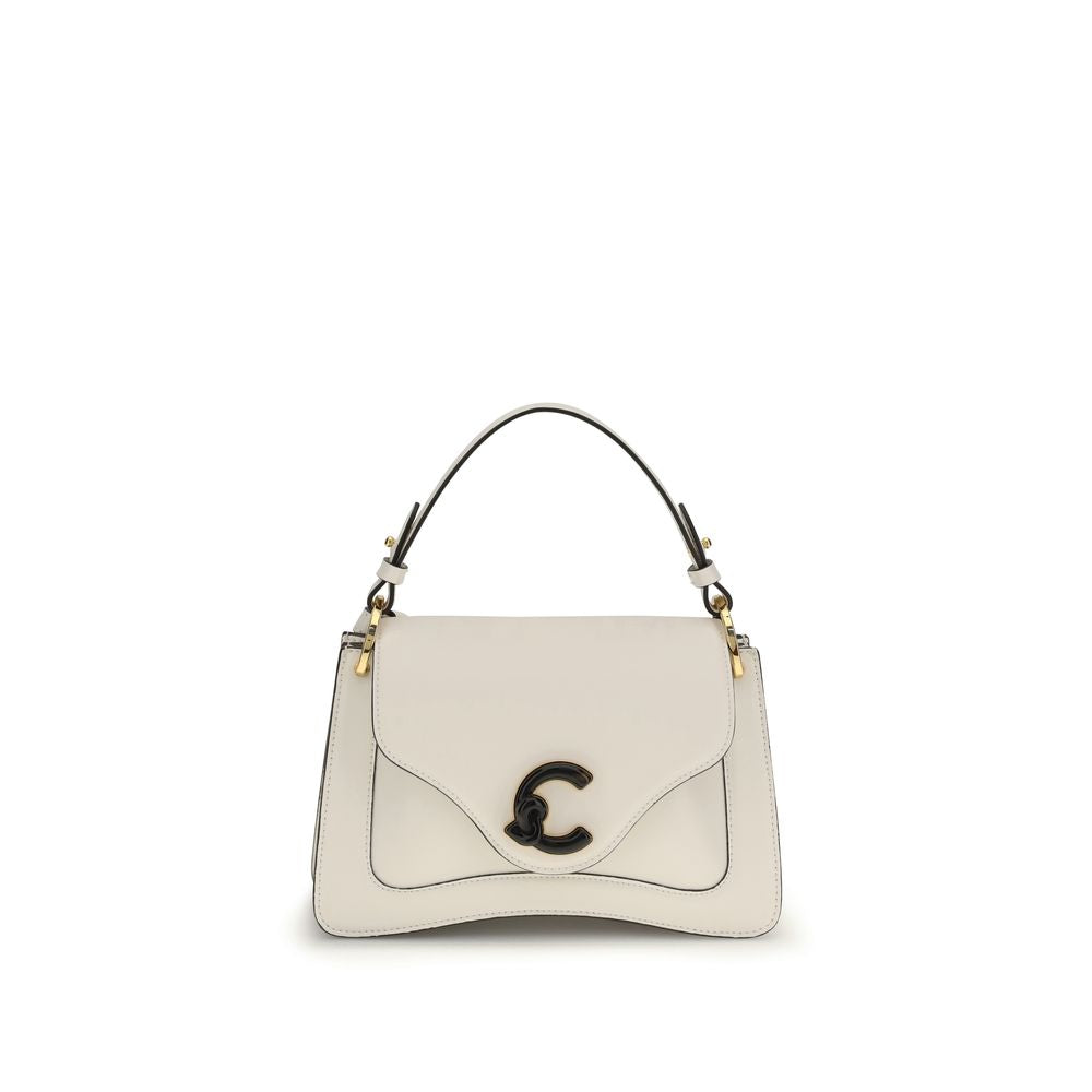 Beige Calf Leather Bos Taurus Shoulder Bag