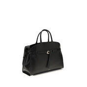 Black Calf Leather Bos Taurus Handbag