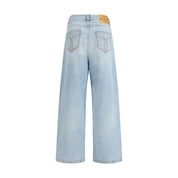Blue Cotton Jeans Denim