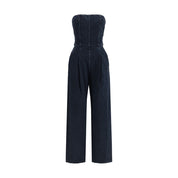 Blue Cotton Jumpsuit