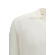 White Cotton Polo Shirt