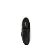 Black Goatskin Slip-On Loafers