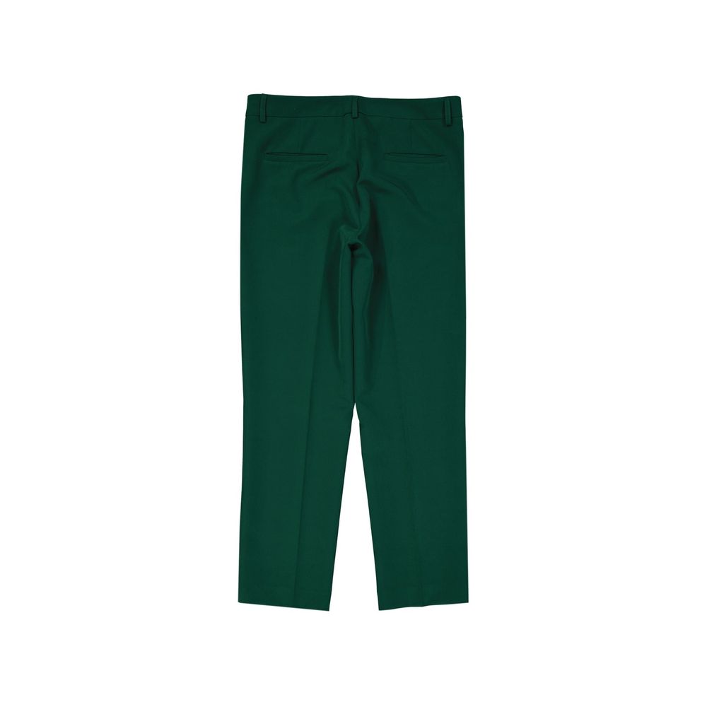 Bicolor Elastane Casual Pants