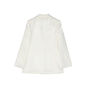 White Polyester Jackets And Coat