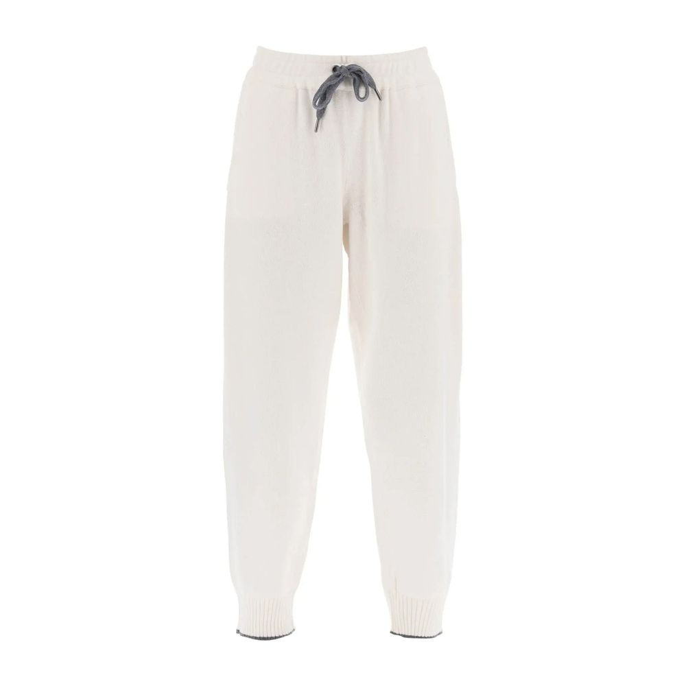 White Cashmere Casual Pants