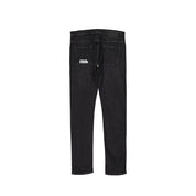 Black Cotton Slim Fit Jeans