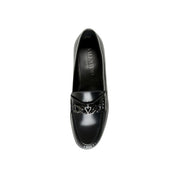Black Leather Slip-On Loafers