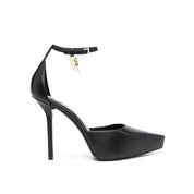 Black Calfskin High Heel Pumps