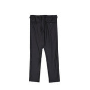 Gray Wool Casual Pants