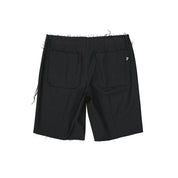 Black Virgin Wool Bermuda Shorts
