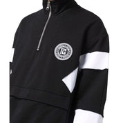 Black Cotton Sweatshirt