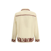 Beige Hemp Pattern Shirt