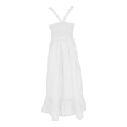 White Linen Casual Dress