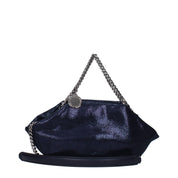 Blue Leather Handbag