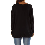 Black Viscose Sweatshirt