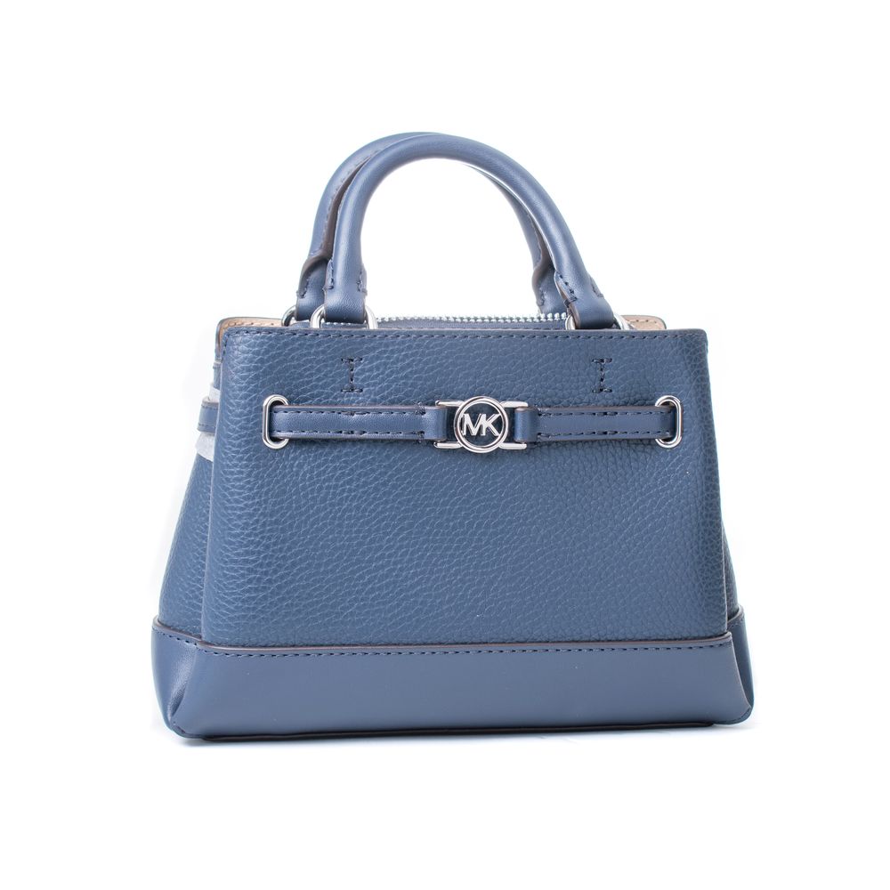 Blue Leather Handbag