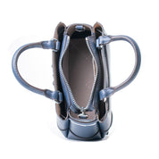 Blue Leather Handbag