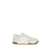 White Calf Leather Bos Taurus Athletic Sneakers