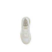 White Calf Leather Bos Taurus Athletic Sneakers
