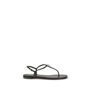 Black Calf Leather Bos Taurus Sandals