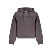 Black Cotton Women Sweatshirt