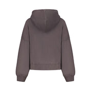 Black Cotton Women Sweatshirt