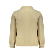 Beige Polyester Men's Shirt