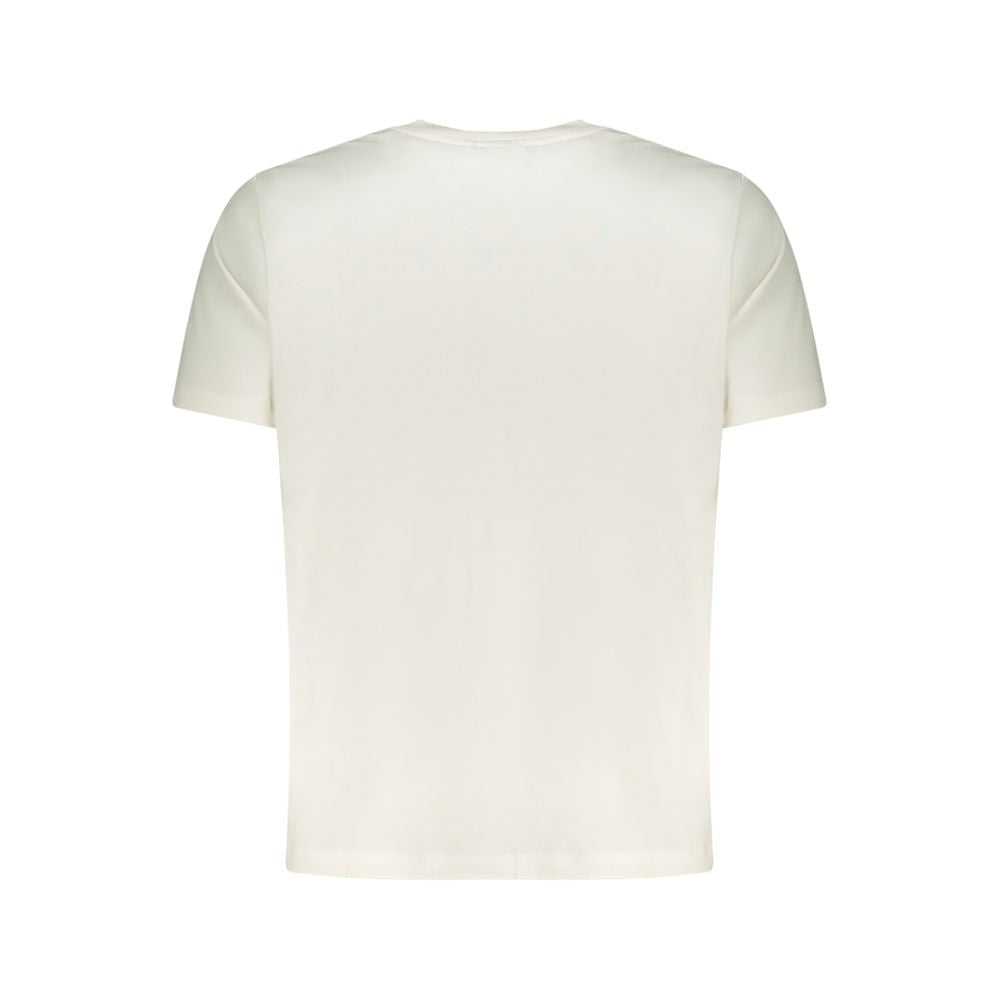 White Cotton Men T-Shirt