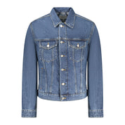 Blu Cotton Men Jacket