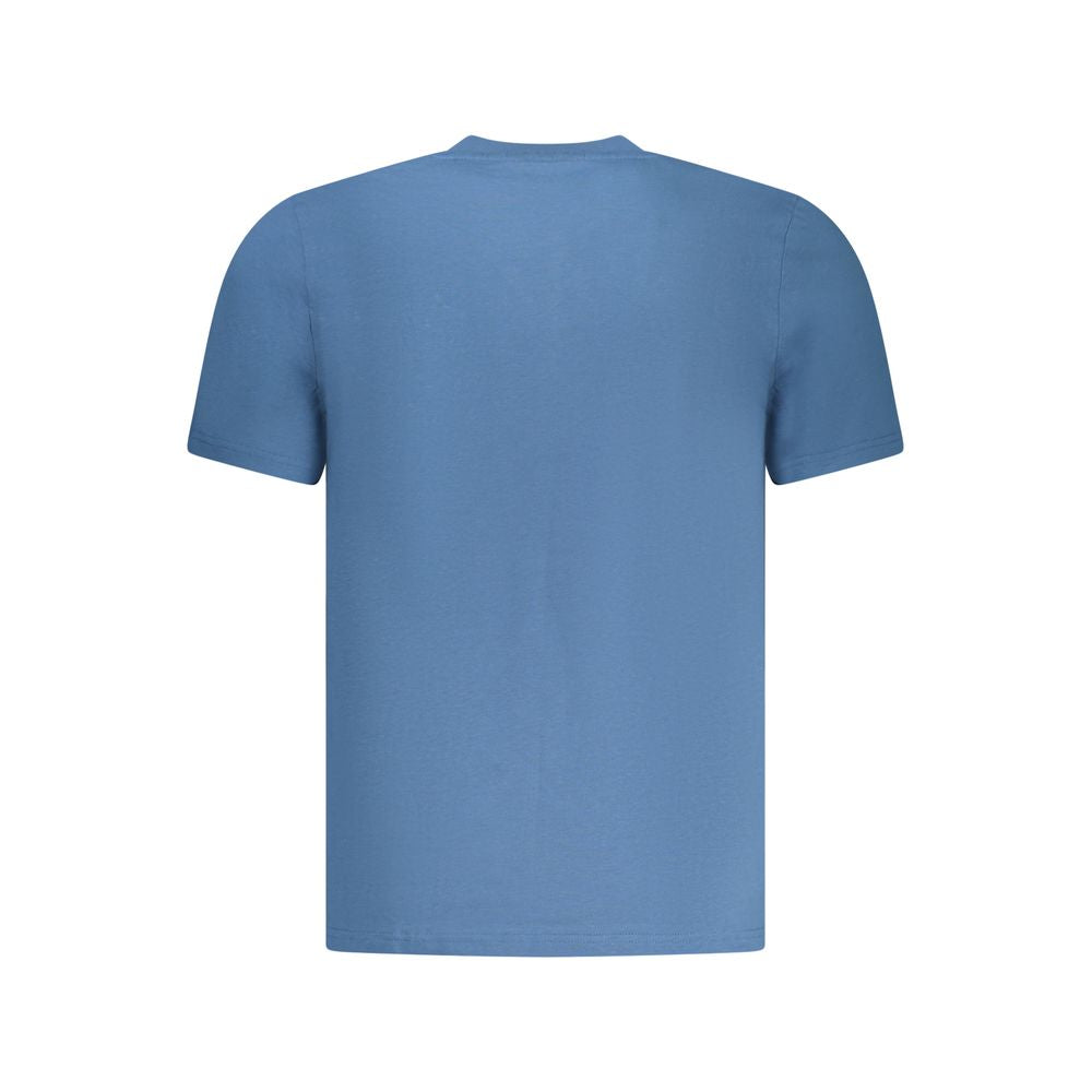Blue Cotton Men's T-Shirt