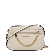 Beige Leather Crossbody Bag