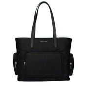 Black Fabric Shoulder Bag