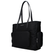 Black Fabric Shoulder Bag