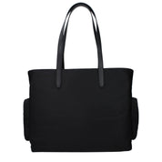 Black Fabric Shoulder Bag