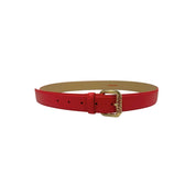 Red Leather Women Belt