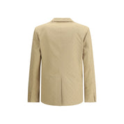 Beige Cotton Blazer